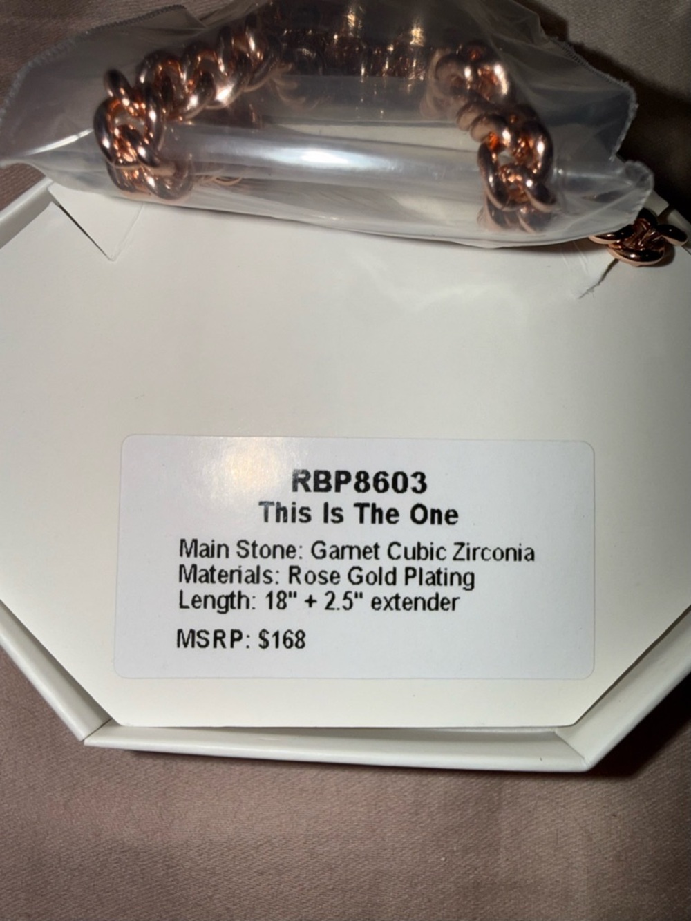 Bomb Party January 2025 RBP8603
This Is The One Rose Gold Drop Necklace - Picture 6 of 7